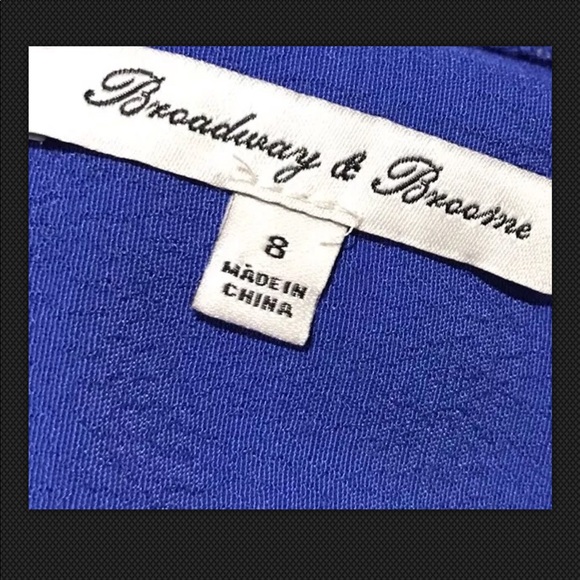 BROADWAY & BROOME J Crew Blouson Blue Melodymaker - Picture 6 of 8